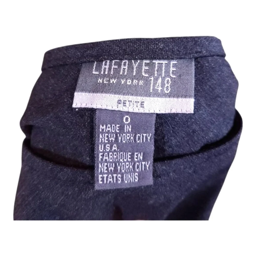 Vintage Lafayette 148 NY Wool Blend A-line Maxi Skirt in Gray Classic Women's 0P